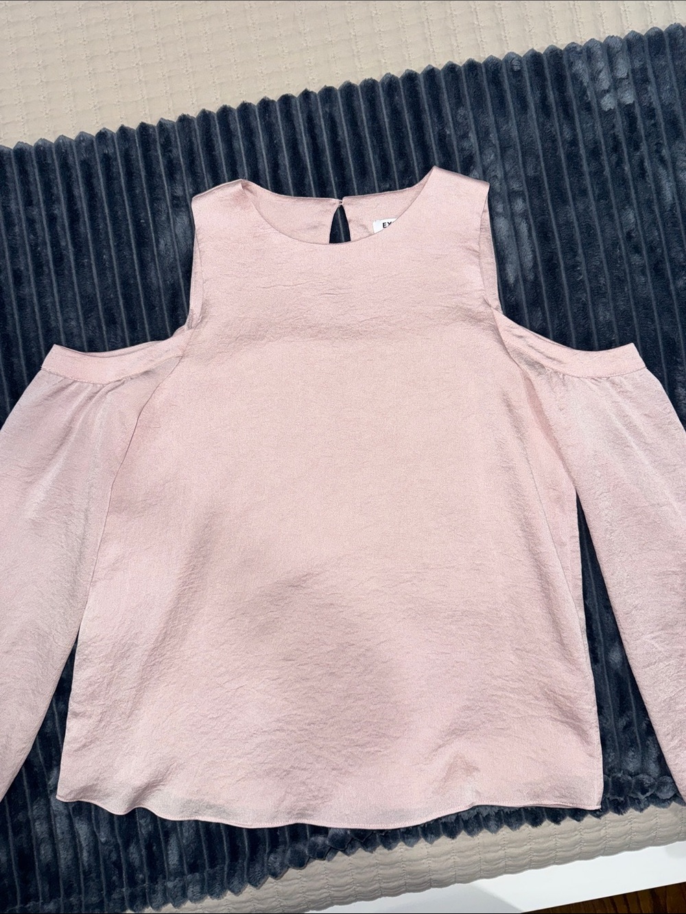 Express Blush Pink Cold-Shoulder Women's Top
